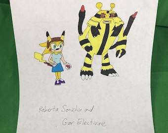 Art by CWC - Roberta Sonichu and Garelectivire