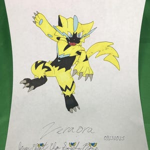 Hand-Drawn Art by CWC - Zeraora