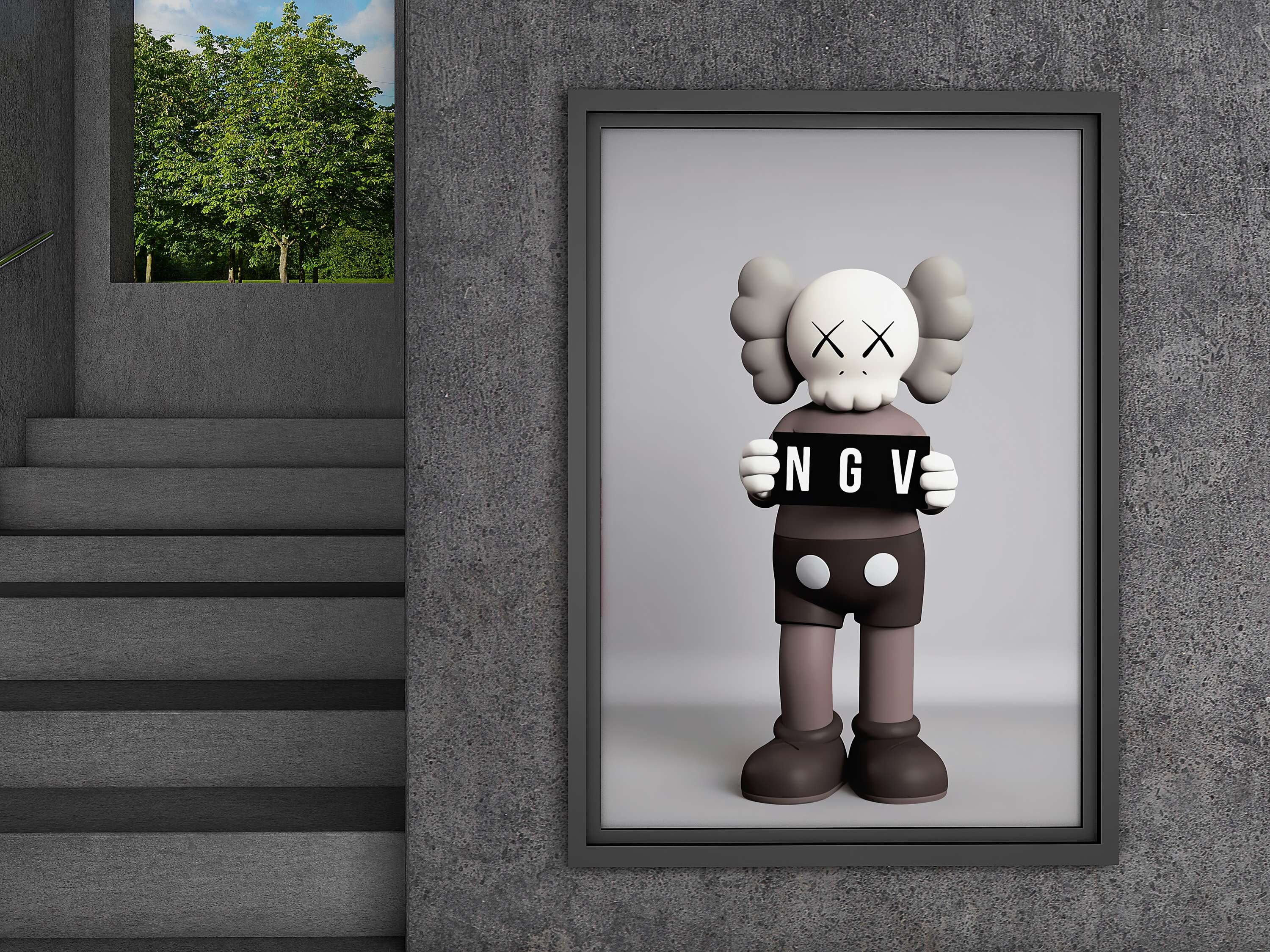 Kaws Poster Druck Kunst Poster Stile Druck Poster Etsy