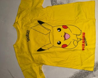 Kids Pokémon Pikachu Graphic T-Shirt – Yellow – Size 7/8Y – Official Merchandise