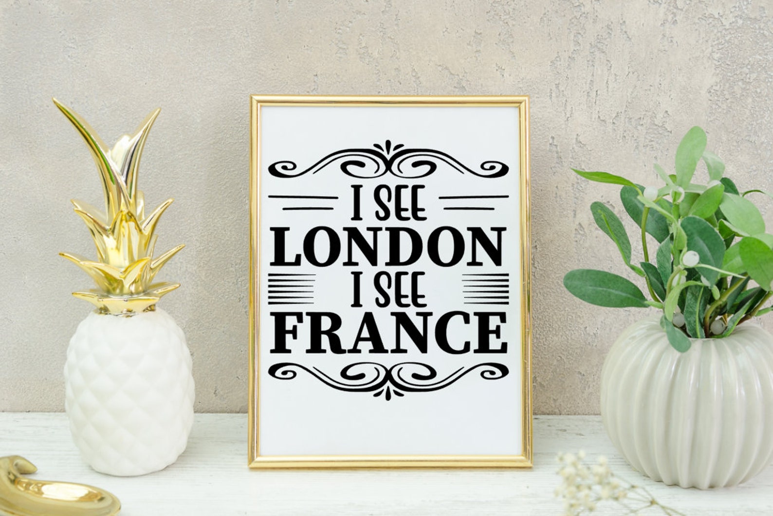 I See London I See France Printable Bathroom Art Bathroom | Etsy