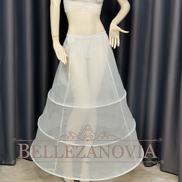 Bridal Petticoat, Petticoats unique size, 3 Hoop Underskirt, Wedding Petticoat, Crinoline Bridal Wedding, One-Tiered Netted Petticoat, Skirt