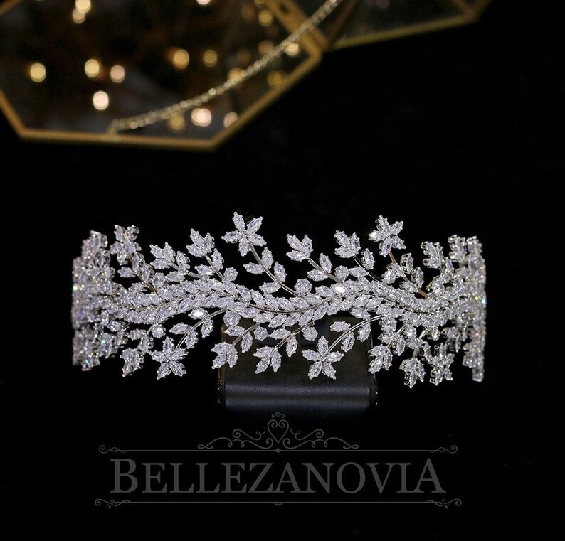 Royal Wedding Tiara Replica Wedding Tiara Zircon Crown Etsy