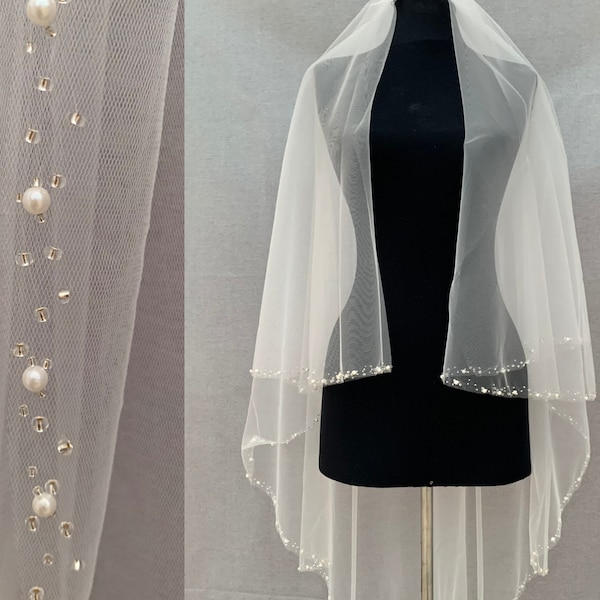 how to make a two tier veil