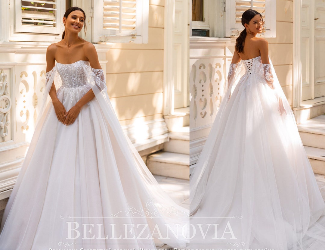Vestidos De Novia Sin Hombros Para Playa, Apliques De Tul, Vestidos De Novia Bohemios Para Baile, Vestido De Fiesta De Princesa Con Tren De Corte | :443 Vestidos De Novia Sin Hombros Para Playa, Apliques De Tul, Vestidos De Novia Bohemios Para Baile, Vestido De Fiesta De Princesa Con Tren De Corte | :443