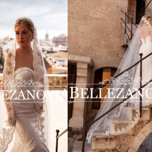 1 tier cathedral Mantilla Lace Veil,Lace 1st Communion Mantilla Veil in Cathedral, Catholic Lace Mantilla Wedding Veil Bridal Veil -900158