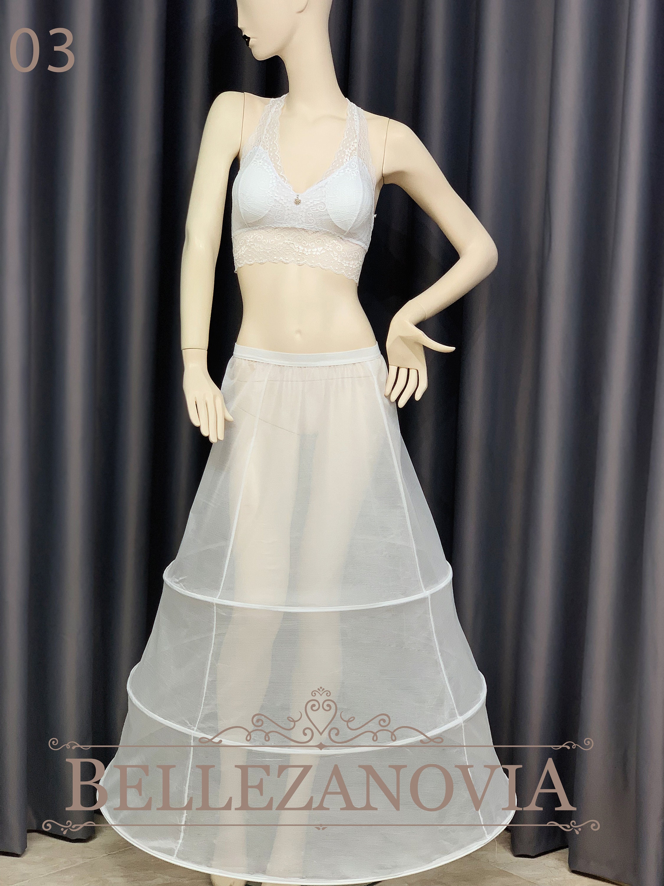 JenPen Wedding Gown Underskirt Drawstring Bride Buddy White Bridal  Underskirt for Dresses Toilet Petticoat for Wedding Dress at  Women's  Clothing store