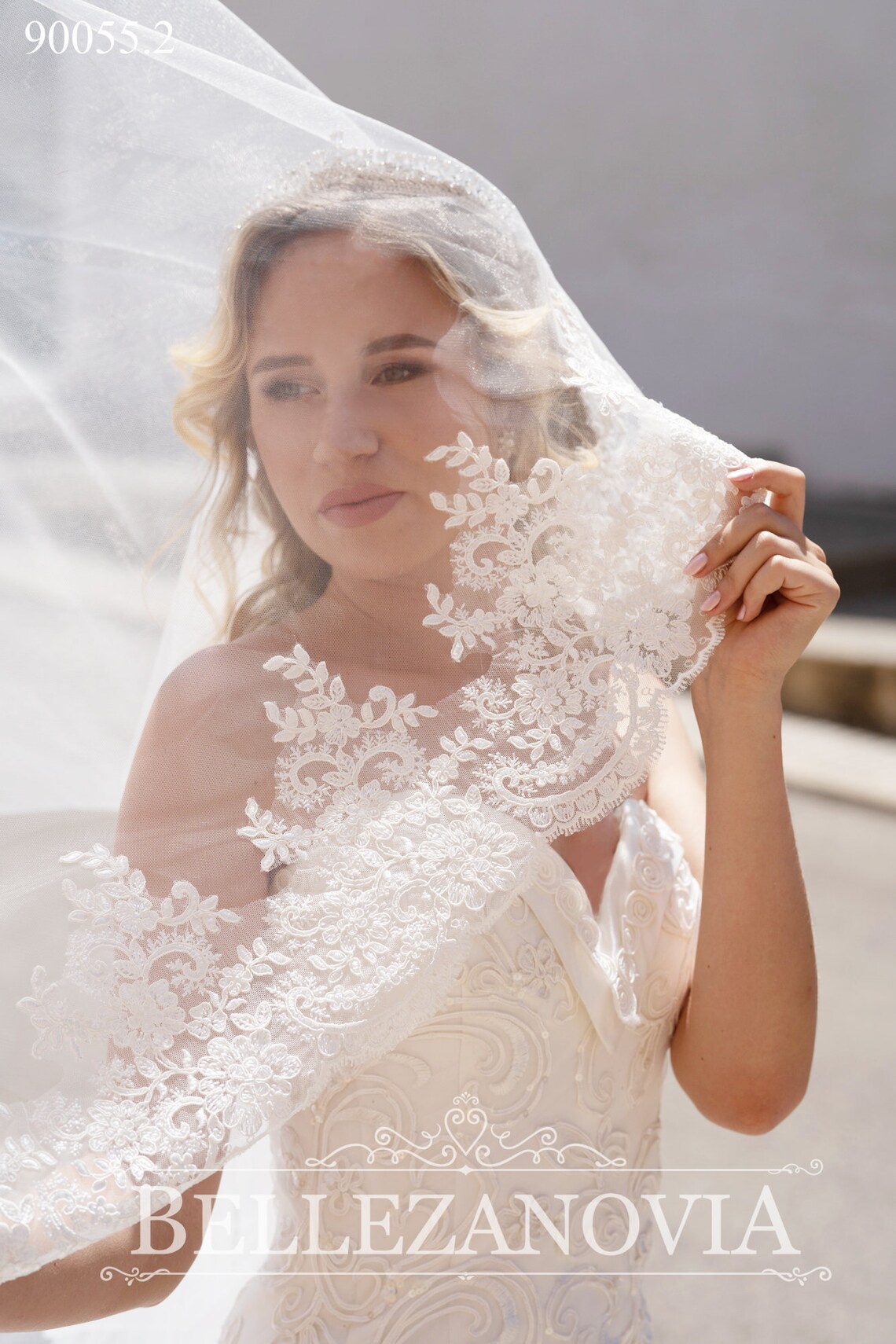 Royal wedding veil Cathedral Bridal Veil Lace Long Veil One Etsy