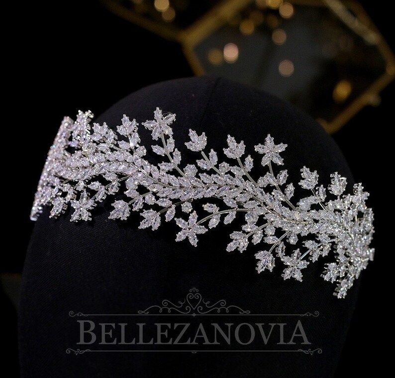 Royal Wedding Tiara Replica Wedding Tiara Zircon Crown Etsy