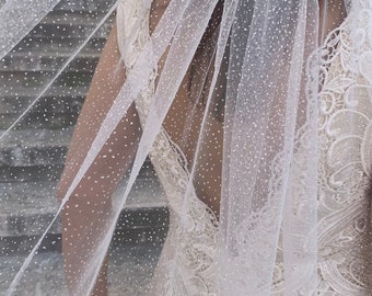 Glitter wedding veil, Sparkle long veil, Shimmer veil, Glitter drop veil, Glitter Bridal Veil Cathedral Wedding Veil Ivory Sequin Veil Long