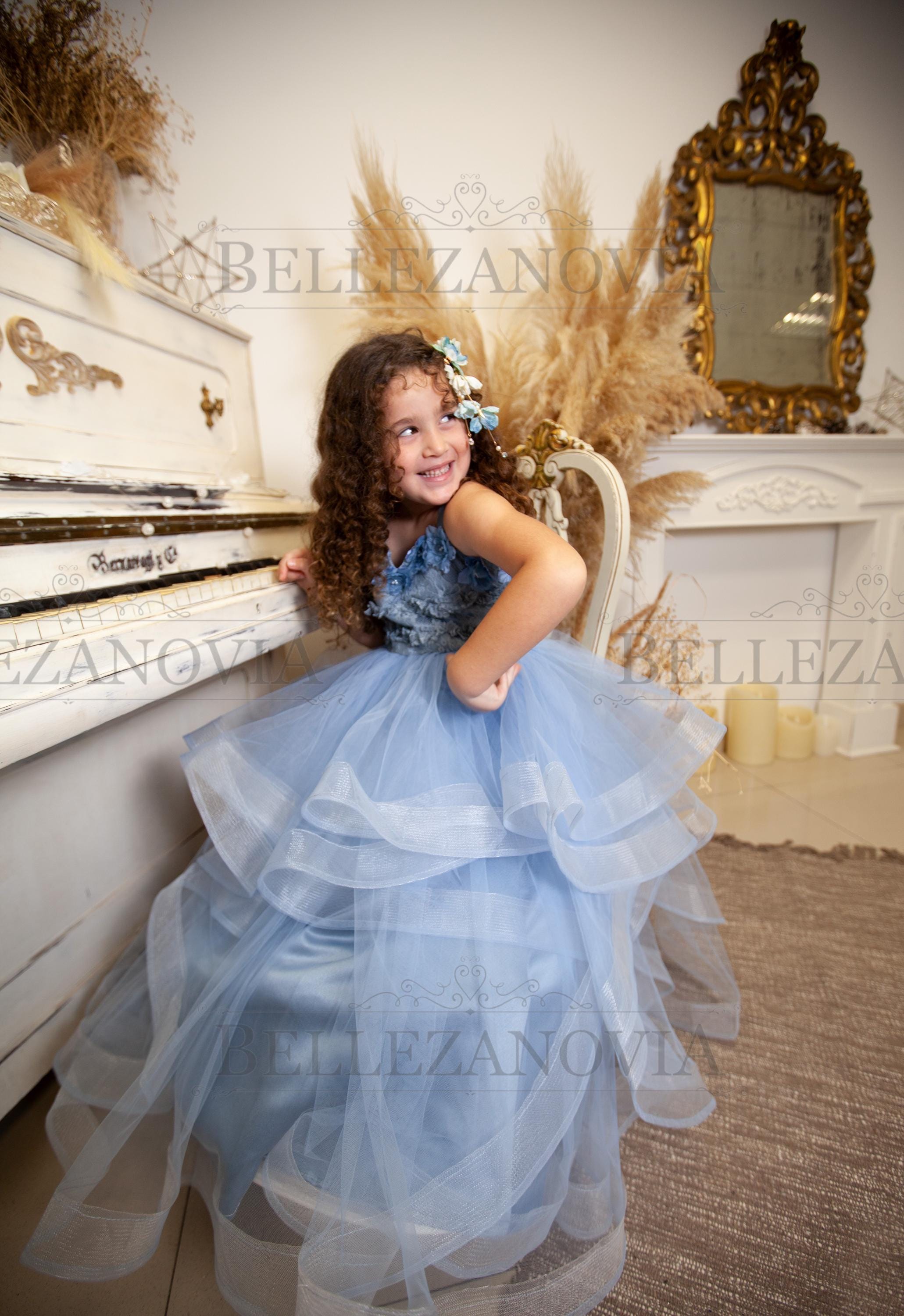 FYMNSI Vestito da Prima Comunione per Bambini Ragazza di Fiori Maxi