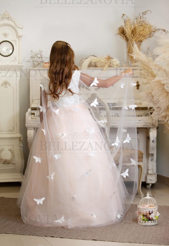 open lace back dress Lace Satin First Communion Dress Girls Party Dresses Scoop Neck Sleeveless Ball Gown Formal, Custom Color(Leaving A note) main image 1