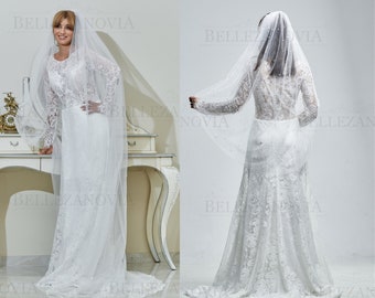 Long sleeve wedding dress, Dress wedding boho lace long, Dress wedding boho long sleeve, Boho wedding dress Bridal wedding dress long sleeve