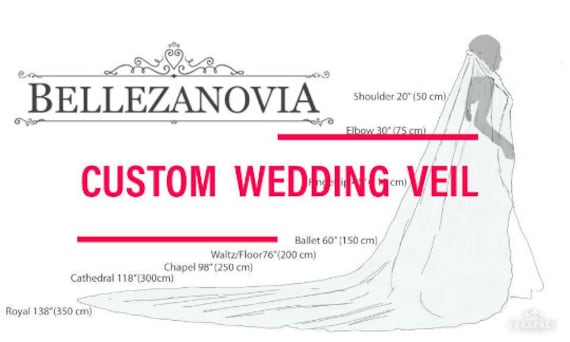 Kigauru Velo de novia largo de lujo, velos de novia largos de longitud  catedral, apliques de encaje 4M velo de boda con peine accesorios de boda