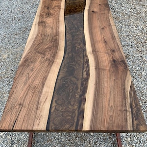 Custom 84 X 36 Epoxy Table, Custom Epoxy Resin Dinner Table, Center Top Live Edge Table, Wood Walnut Dining Table, Solid Wood Dining Table - Etsy Custom 84 X 36 Epoxy Table, Custom Epoxy Resin Dinner Table, Center Top Live Edge Table, Wood Walnut Dining Table, Solid Wood Dining Table - Etsy