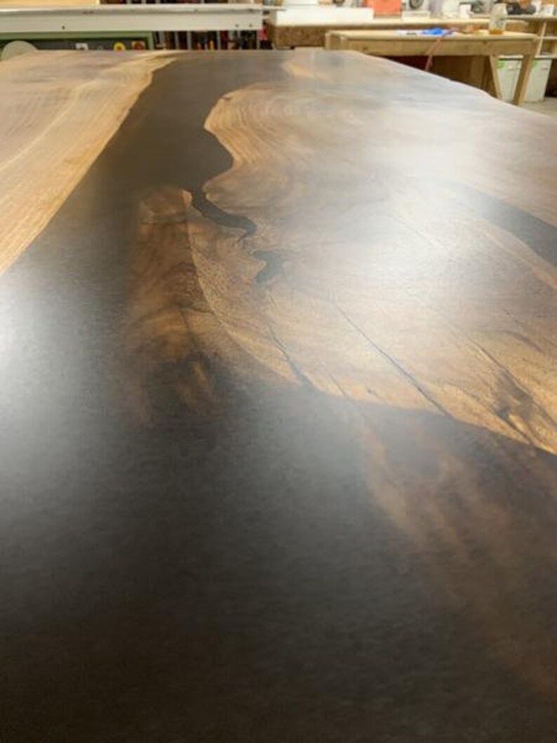Made to Order Custom Black Epoxy Kitchen Table Black Epoxy Etsy