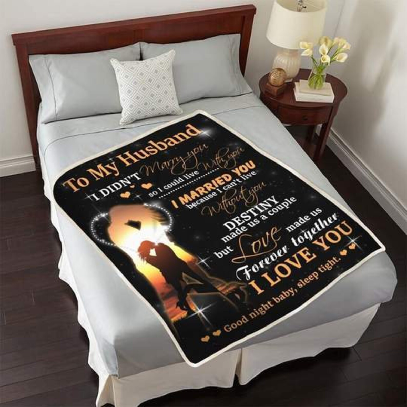 To My Husband Blanket Quilt Fleece Blanket Blanket Gift For Etsy