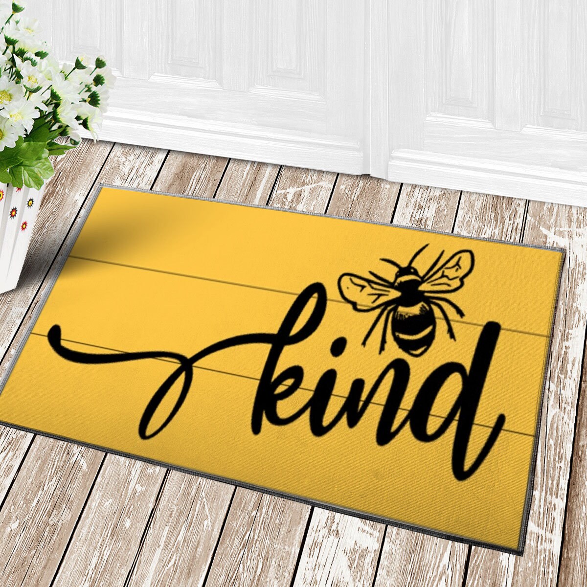 Bee Kind Doormat Seasonal Spring doormat doormat Etsy