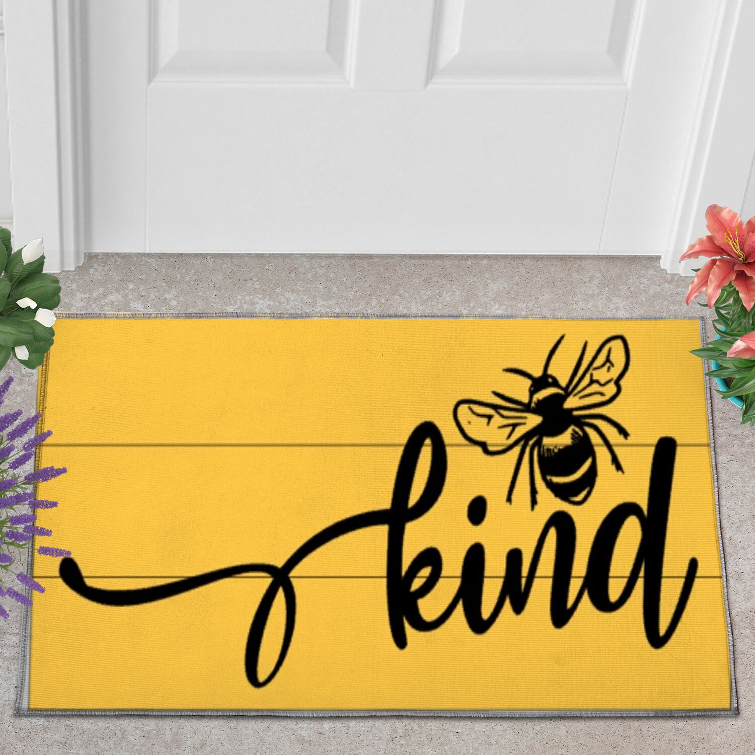 Bee Kind Doormat Seasonal Spring doormat doormat Etsy