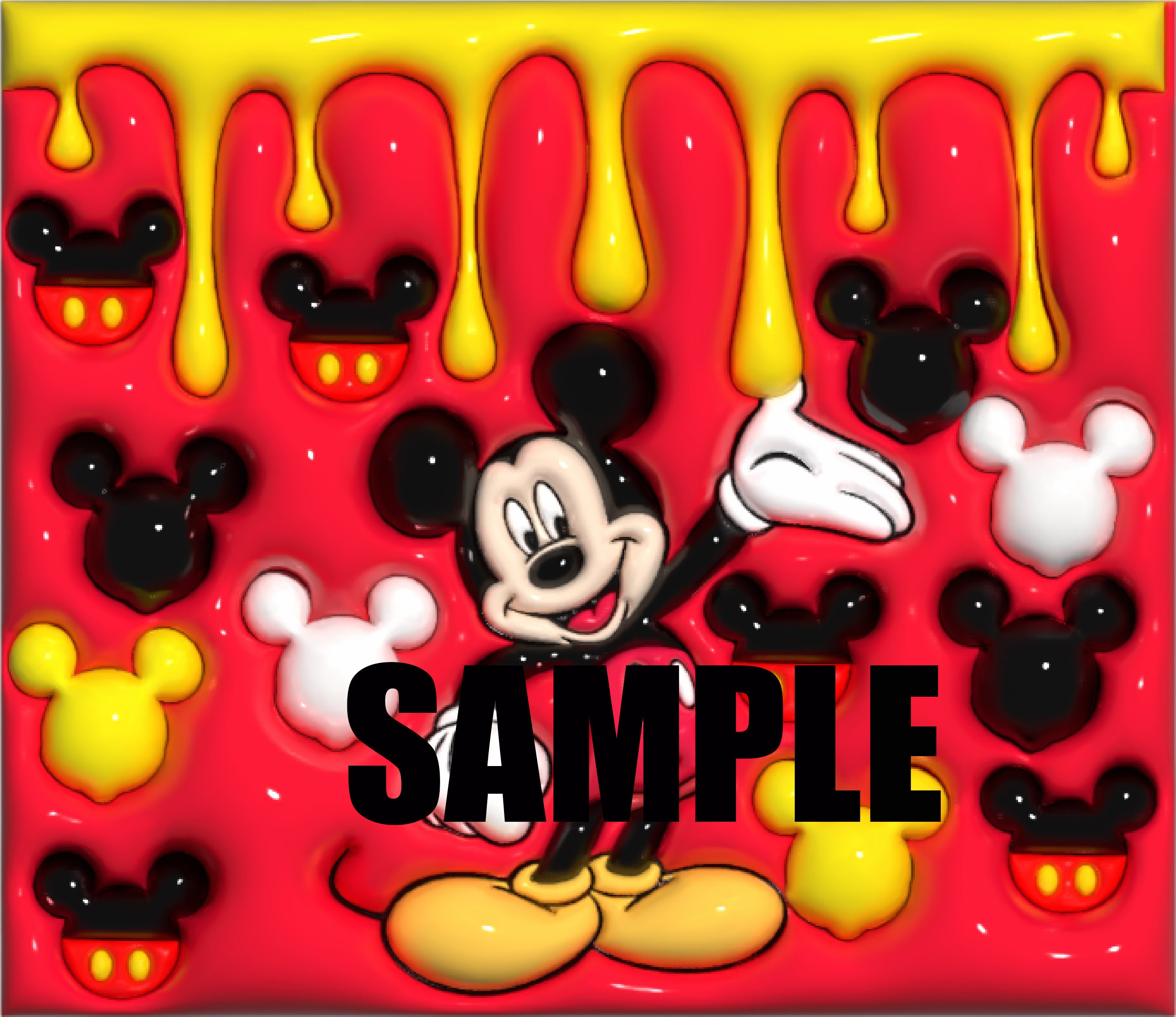 3D Inflated Cartoon tumbler design, 20 oz skinny tumbler Mouse