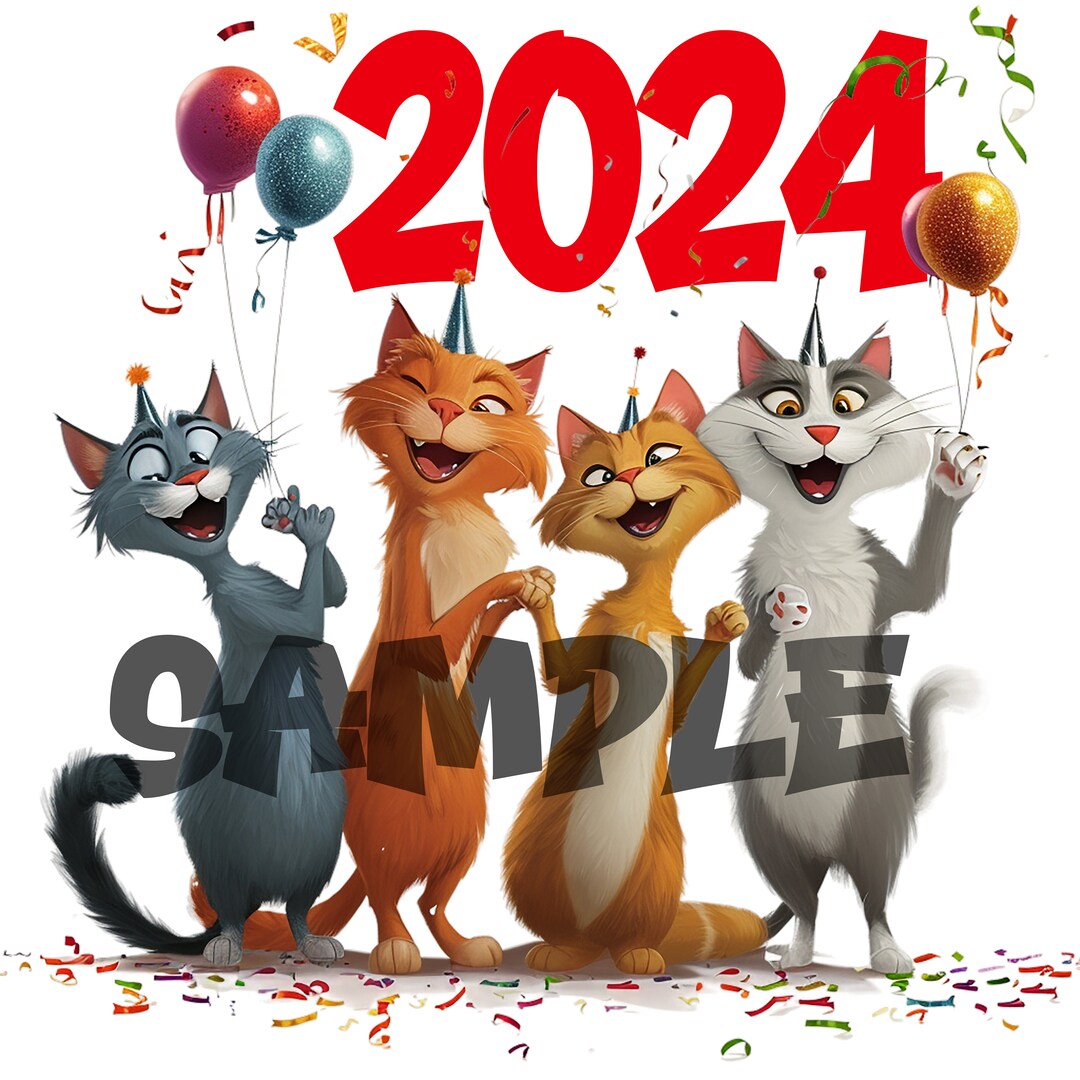 2024 Cats Png Instant Download Etsy