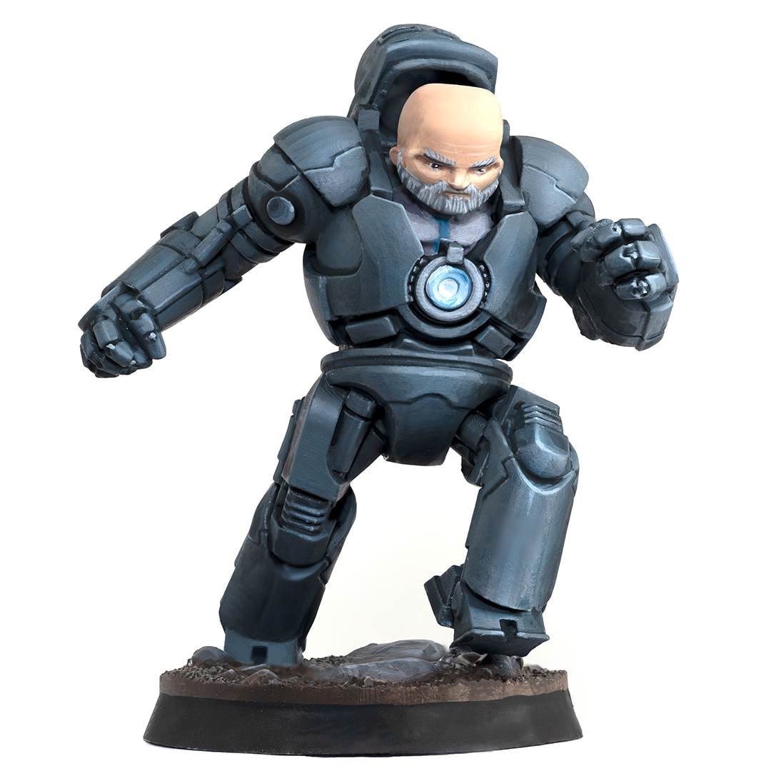 Marvel United IRON MONGER Custom CHIBI Figure Unpainted 3D Print Etsy