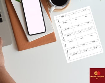 Family Meal Planner,Printable Daily Planner, Printable Goal Planner, Undated Printable Planner, Work Planner, Student planner, Inserts