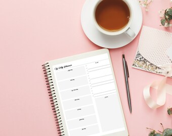 Weekly planner, undated printable planner, work planner, digital planner planner inserts, weekly goal planner, student planner, planners