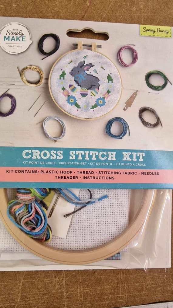 Simply Make Cross Stitch Kit - Spring Bunny Simply Make Cross Stitch Kit - Spring Bunny