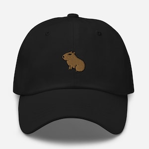 Capybara Embroidered Hat, Capybara Lover Cap, Capybara Lover Gift, Cute Capybara Gift