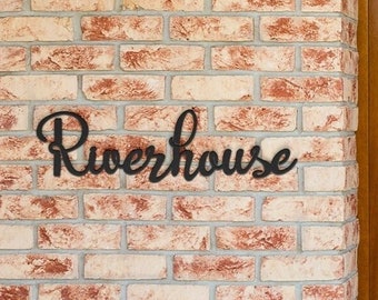 Riverhouse Wall Art Sign, River House Decor, Riverhouse Decor, River House Gift Idea
