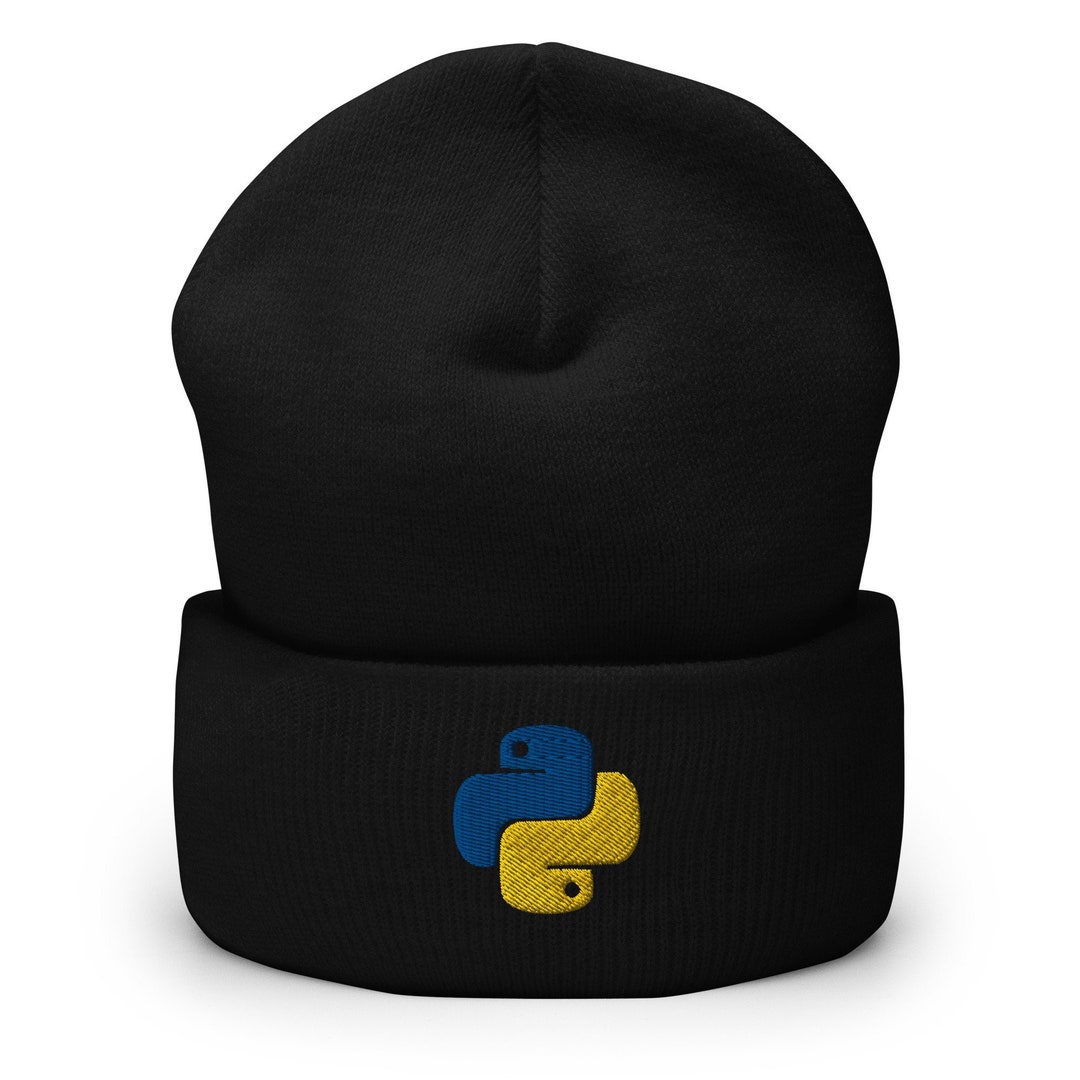 Python Logo Beanie Hat, Gift for Computing Programmer, Software ...