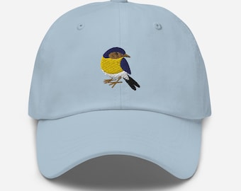 Eastern Bluebird Embroidered Dad Hat, Birdwatching Gift, Bluebird Gift, Eastern Bluebird Hat, Blue Jay Hat, Bird Lover Cap