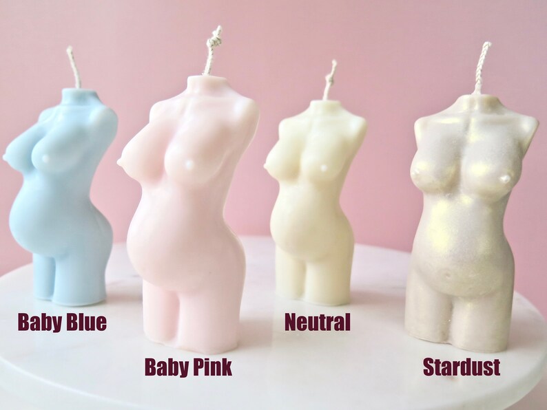 Pregnant Body Candle Divine Mother Eco Soy Wax Pregnant Etsy