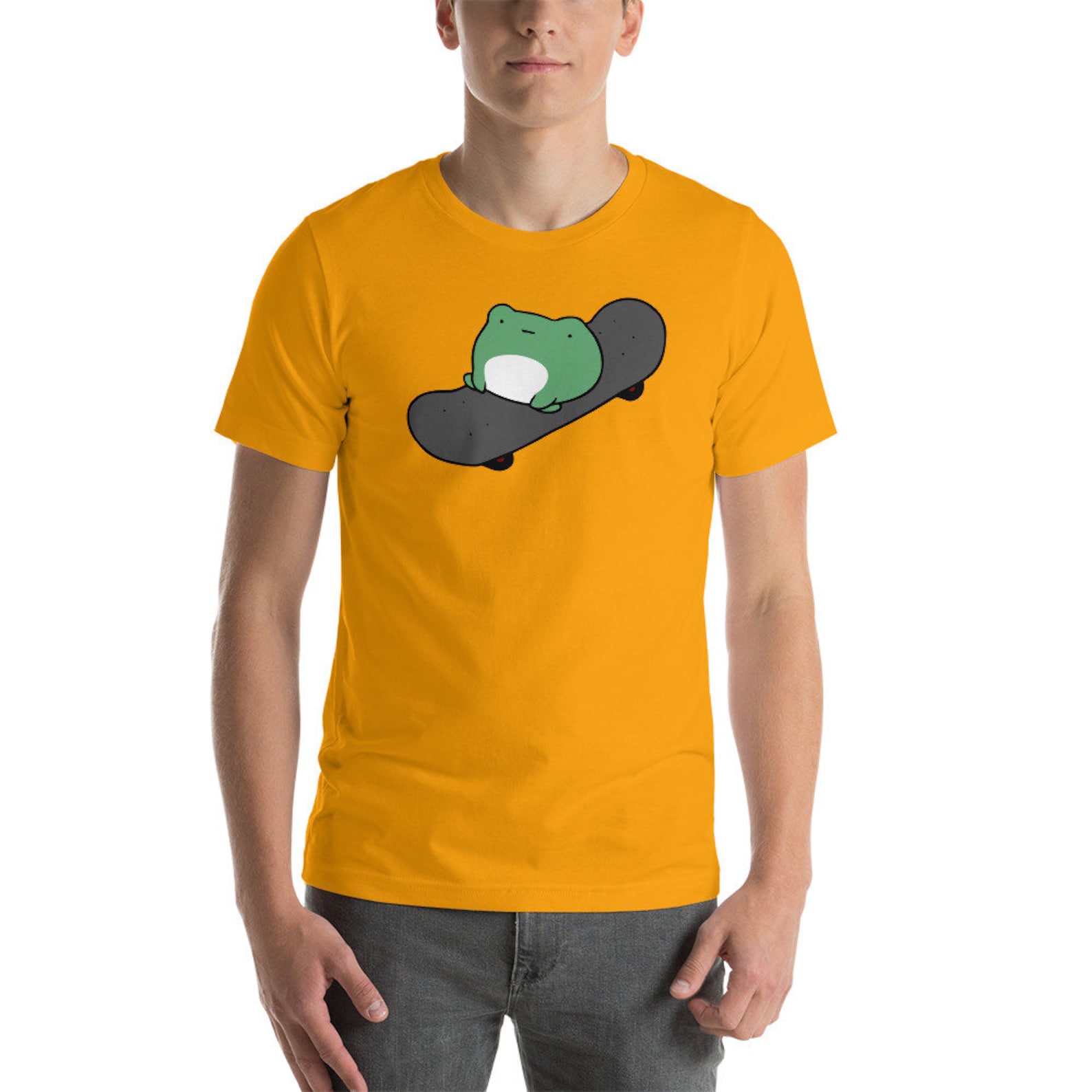 Frog on Skateboard T-Shirt For Skateboarders Skateboarding | Etsy