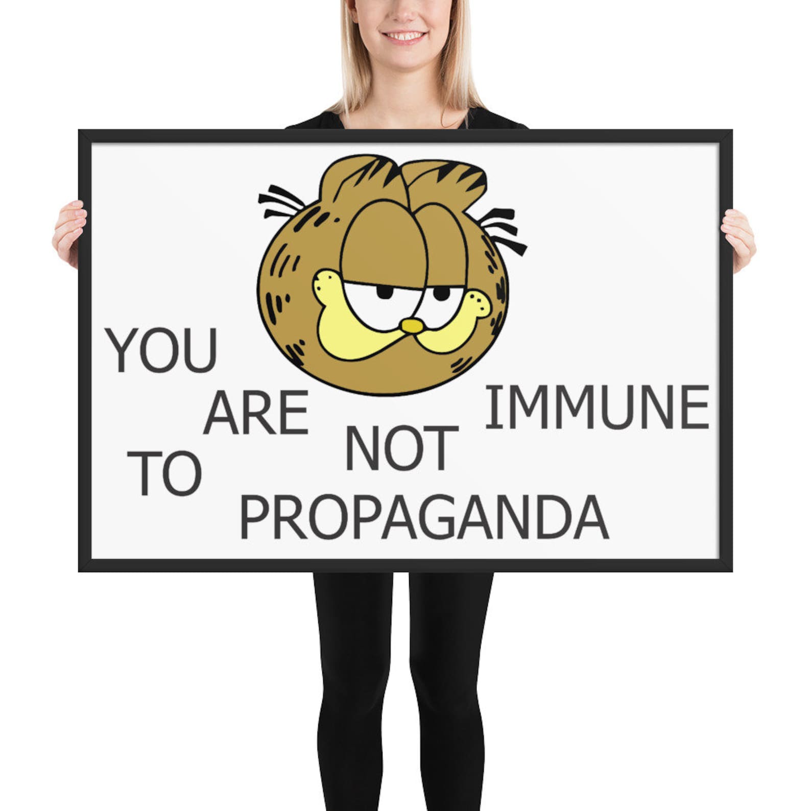 You are not immune to propaganda Framed matte paper poster Etsy