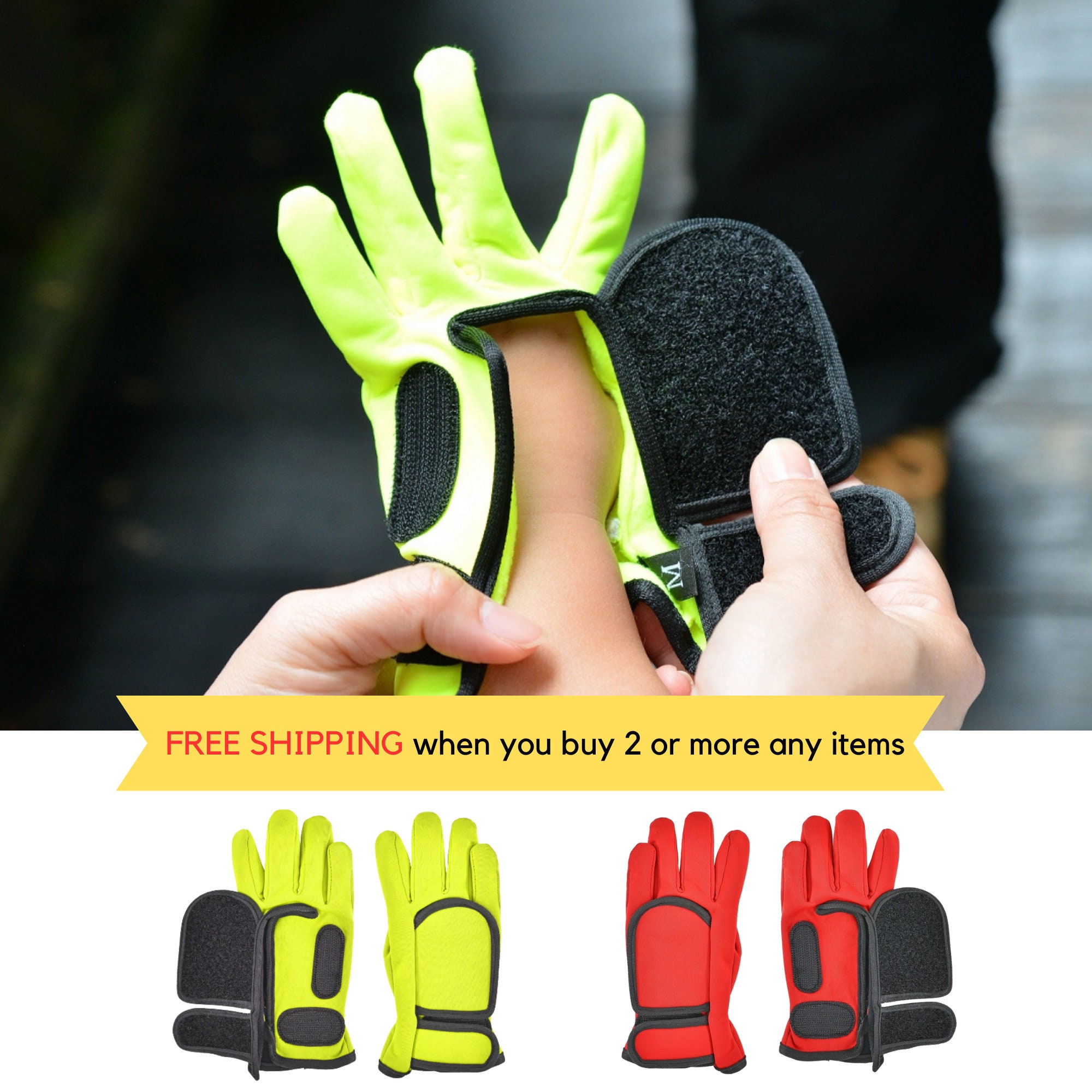 2 Pcs Heat Resistant Gloves With Silicone Bumps Black and 