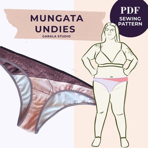 PDF Digital Underwear Sewing Pattern English Mungata Undies image 1