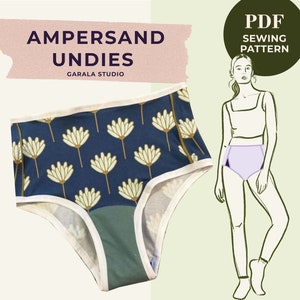 PDF Digital Underwear Sewing Pattern - English - Ampersand Undies