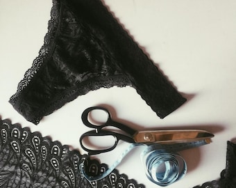Oyamel Thong -  PDF Sewing Pattern for Lingerie - Download, includes step by step photo tutorial