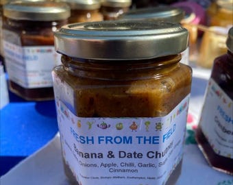 Chutney de plátano y dátiles