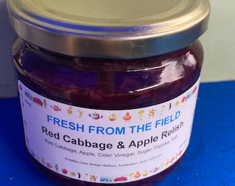 Salsa de col lombarda y manzana