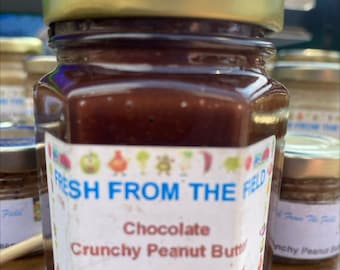 Mantequilla de maní crujiente con chocolate