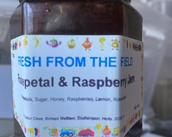 Mermelada de pétalos de rosa y frambuesa