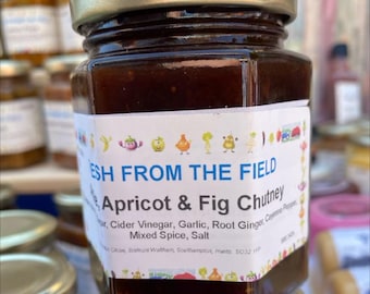 Chutney de manzana, albaricoque e higos