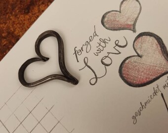 Handgeschmiedet Herz Etsy