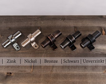 Galvanized (barn) door handle, hand-forged | galvanized barn door handle | door pull | push handle
