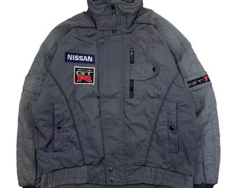 ヴィンテージ 日産スカイライン GT-R ジャケット：刺繍ロゴ、JDM