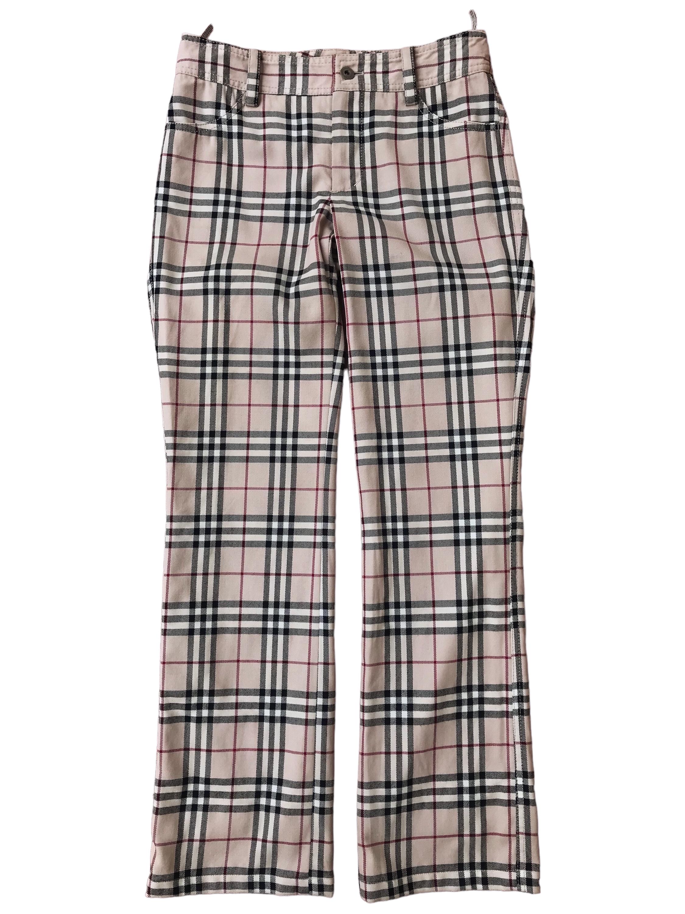 Vintage Burberry London Blue Label Japan Nova Check Trousers - Etsy display picture 1