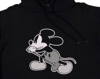 MIKI Number Nine X Mickey Mouse X Eddie Vedder Hoodie - Etsy